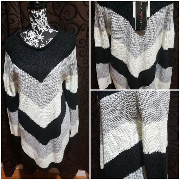Polly & Esther Sweaters - Polly & Esther PO COZY 3 Knitted Sweater
